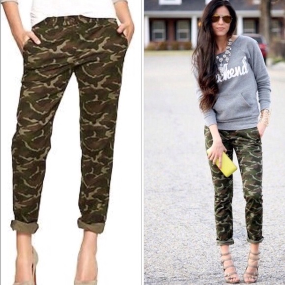 GAP Pants - Gap boyfriend chino camouflaged pants.